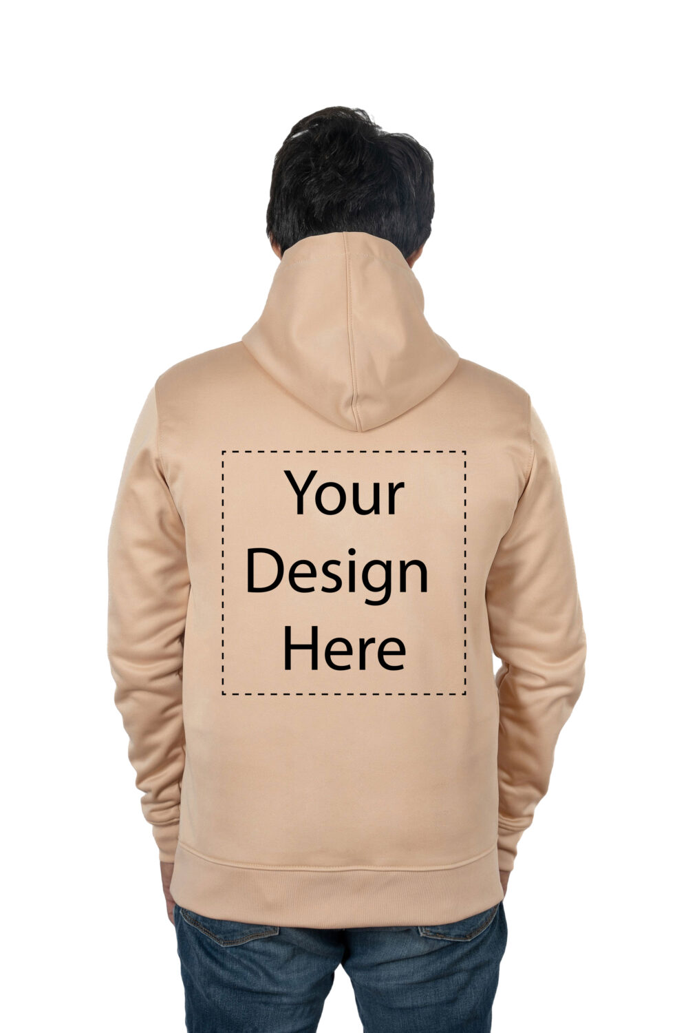Printed On Demand - Ready-to-Wear Beige Hoodie - Image 3