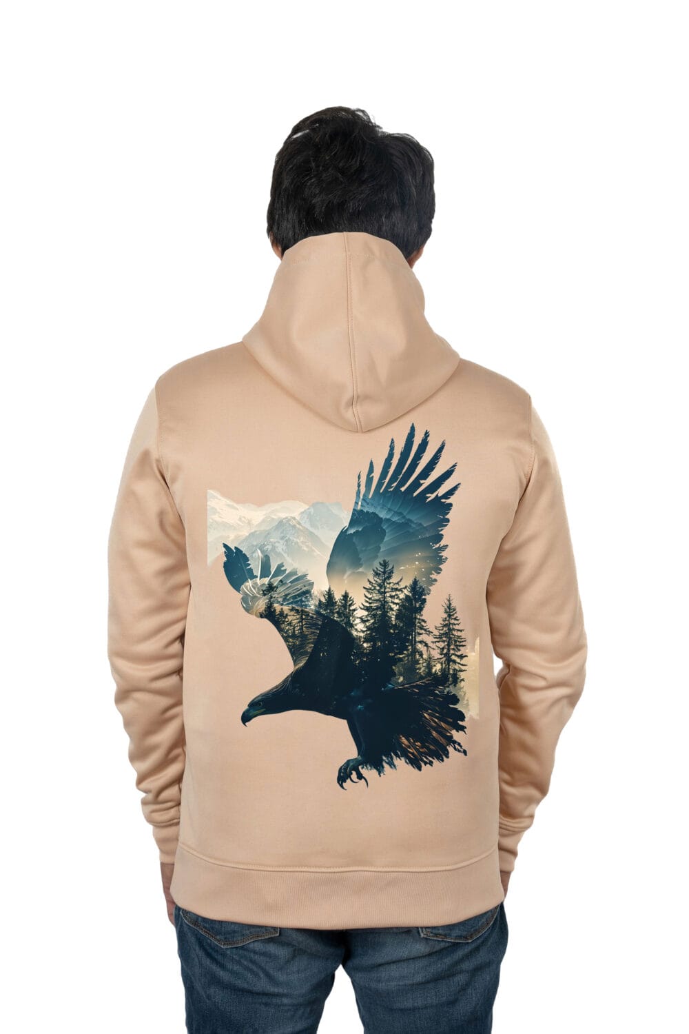 Forest Inside the Bird Printed Hoodie - Image 4