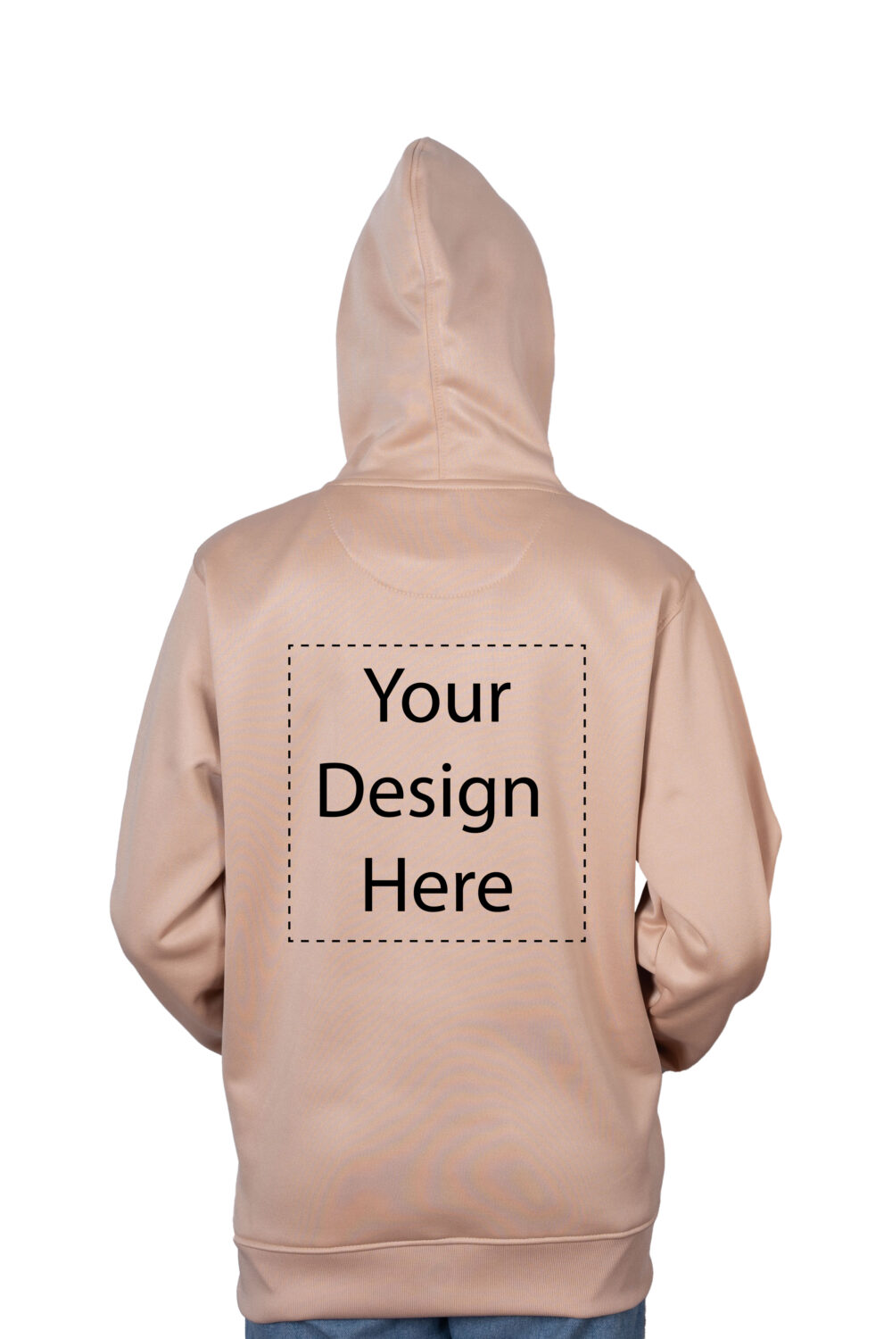 Printed On Demand - Ready-to-Wear Beige Hoodie for Women - Image 3