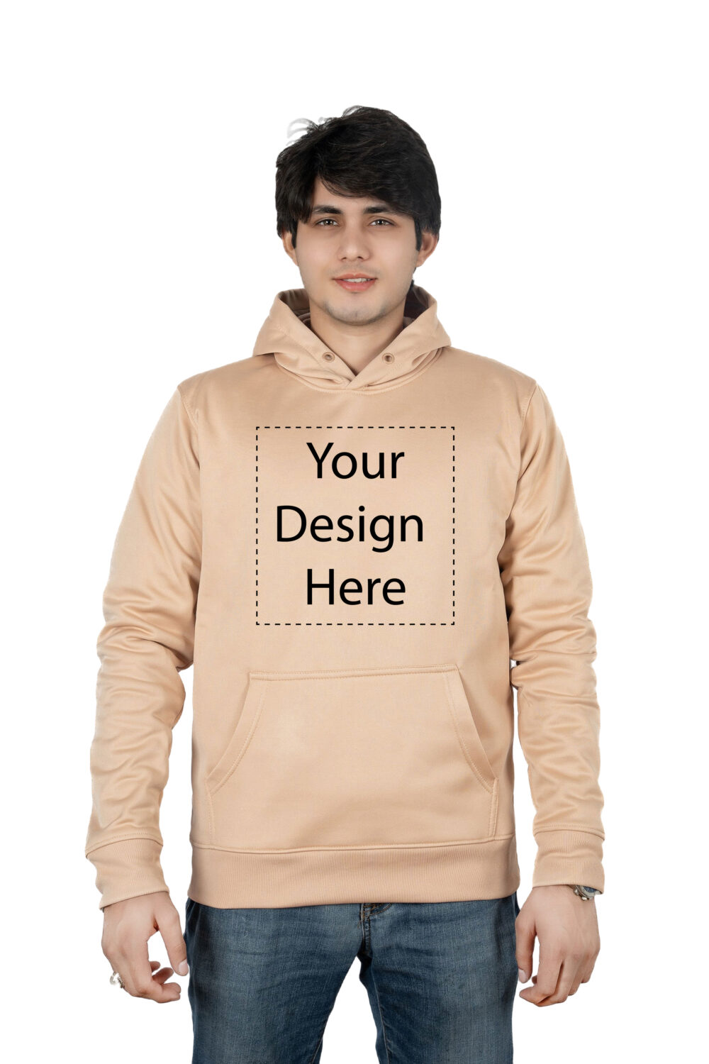 Printed On Demand - Ready-to-Wear Beige Hoodie