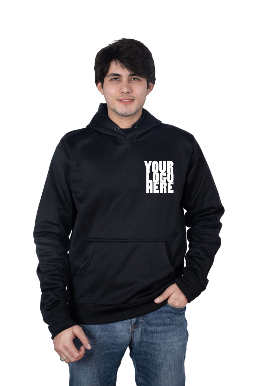Printed On Demand - Ready-to-Wear Black Hoodie - Image 3