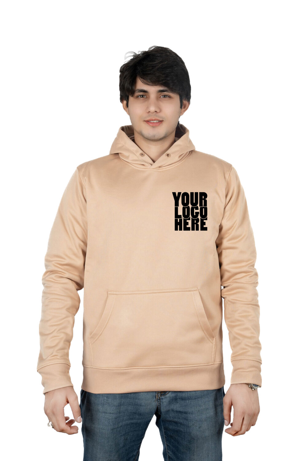 Printed On Demand - Ready-to-Wear Beige Hoodie - Image 2