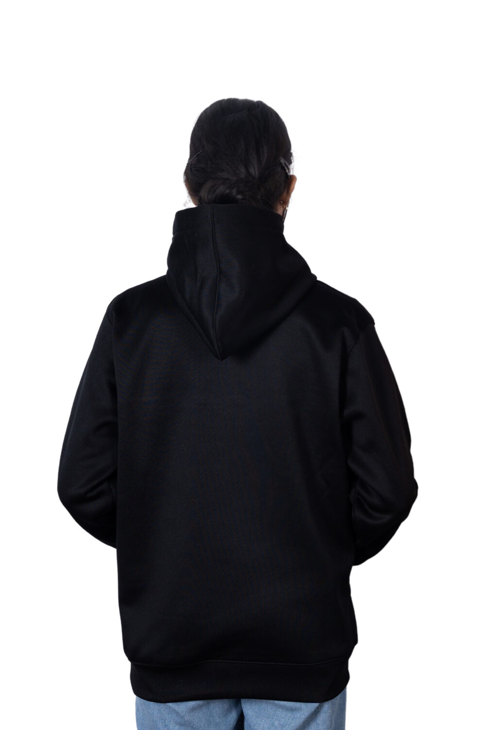 Plain Hoodie for Women - Black - Image 2