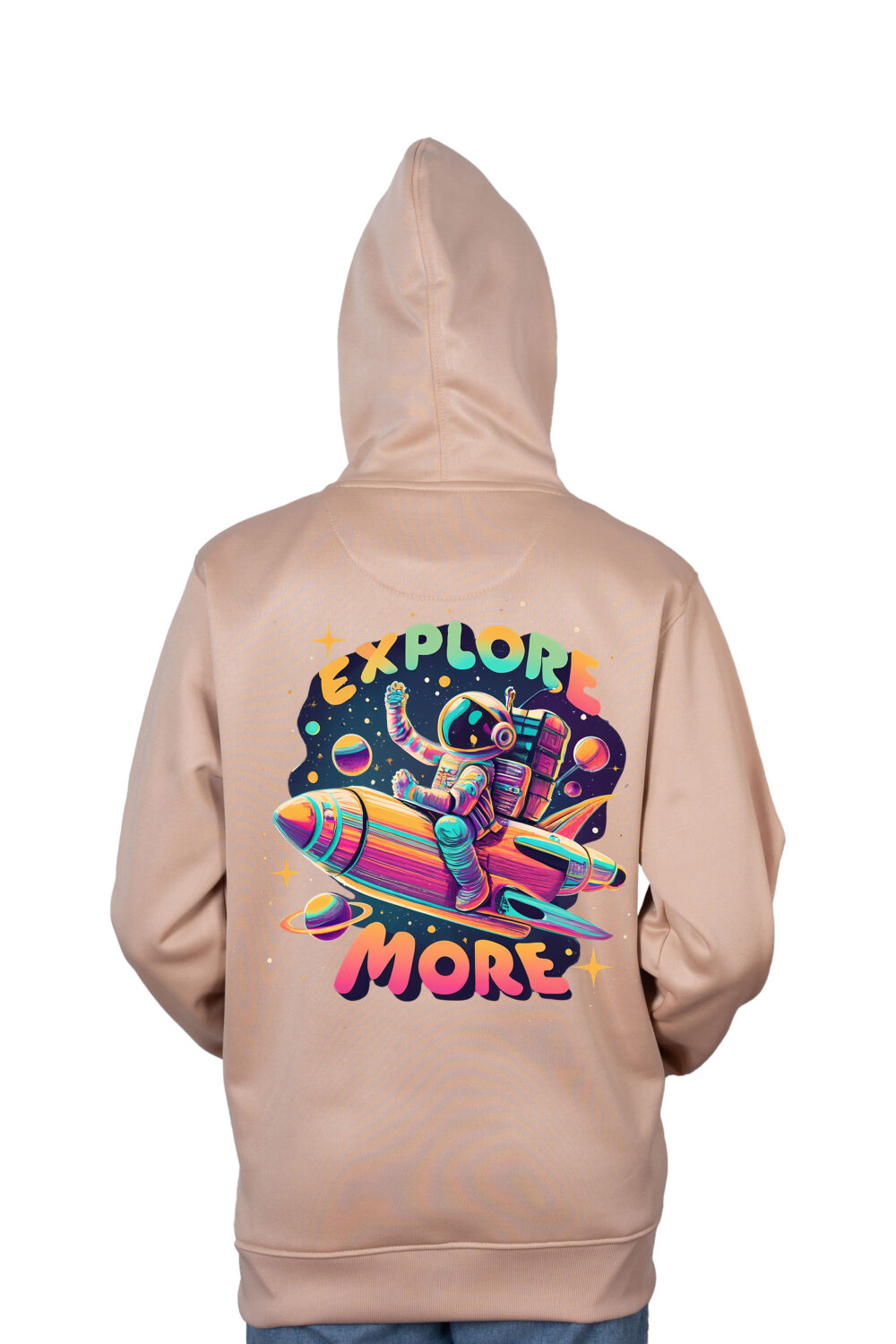 Explore More Space Printed Hoodie - Image 4