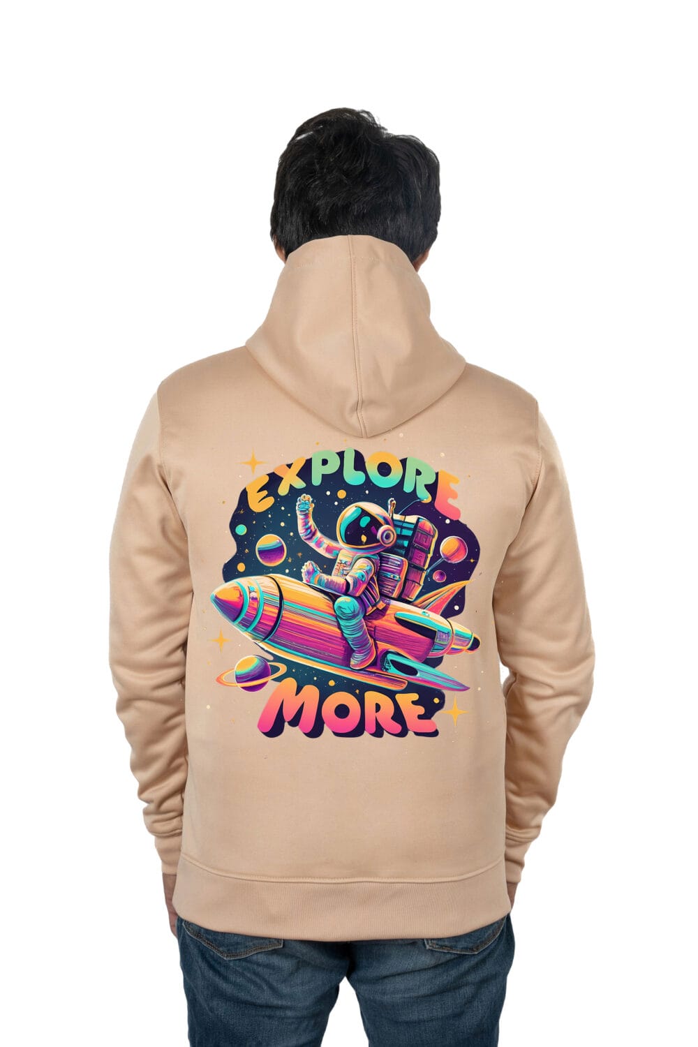 Explore-More-Space Printed Hoodie - Image 4