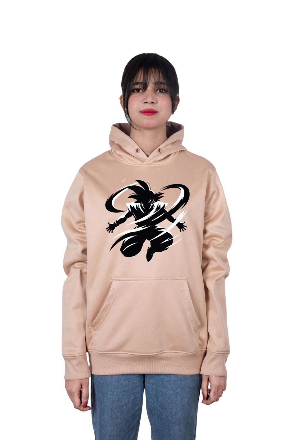 Goku in Air Printed Hoodie - Image 2