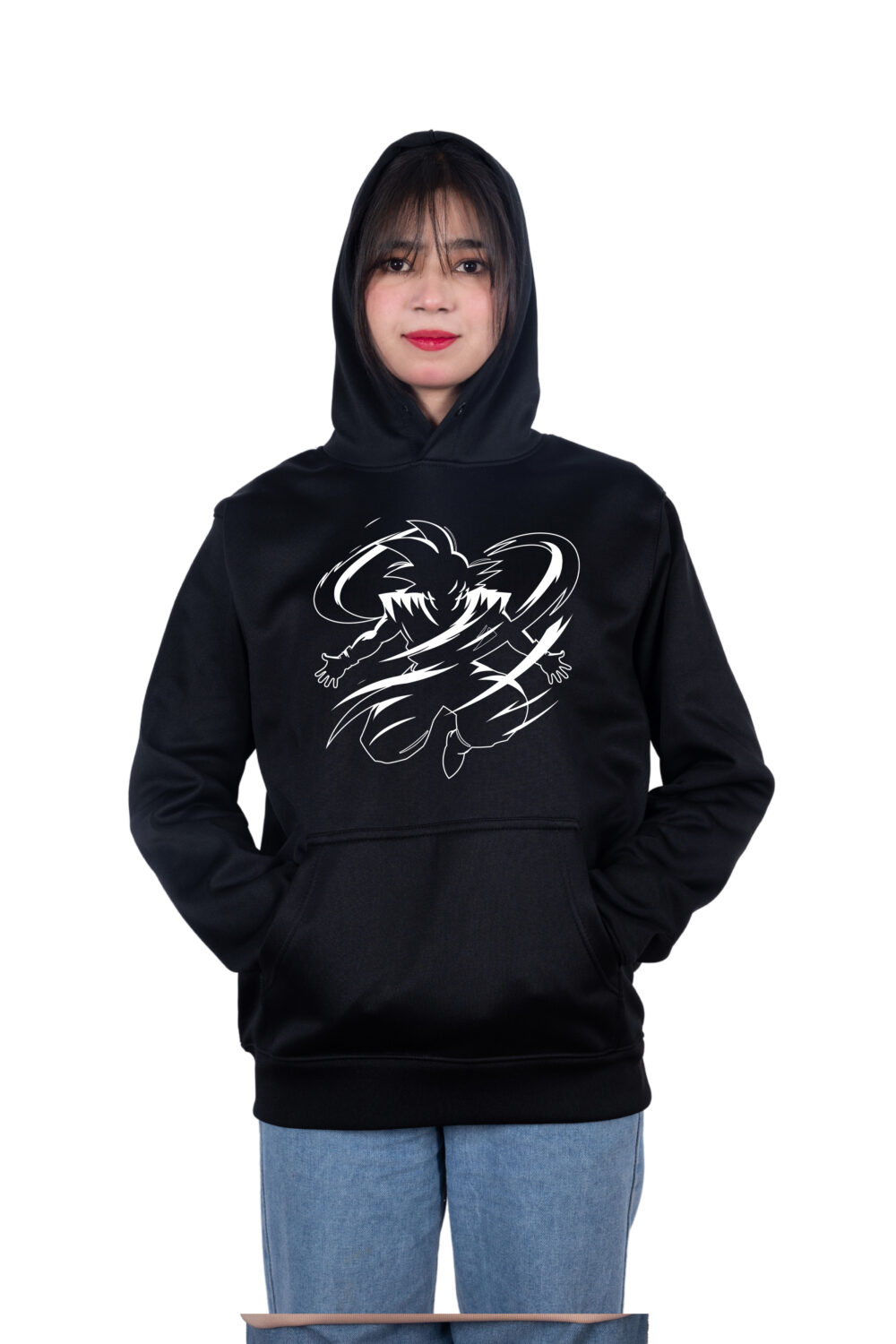 Goku in Air Printed Hoodie - Image 3