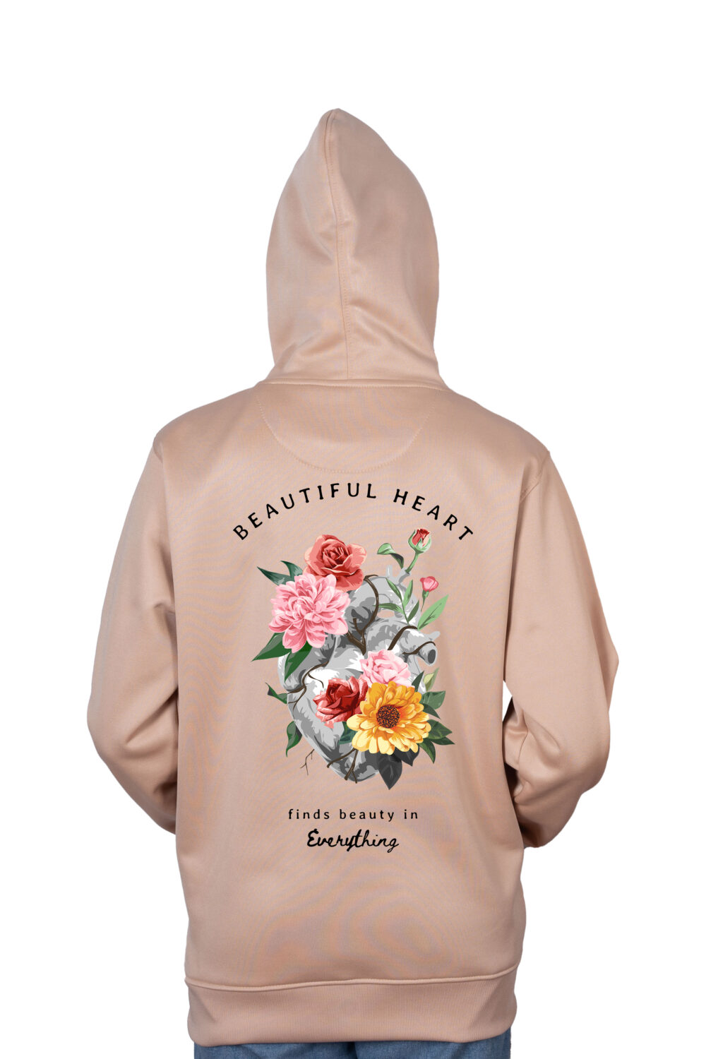 Beautiful Heart Printed Hoodie - Image 2