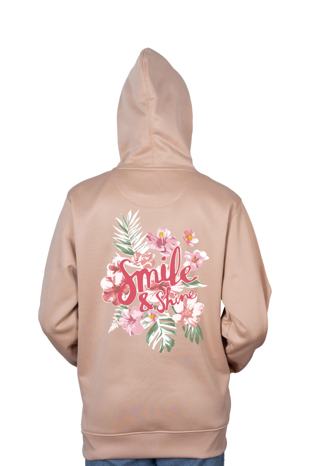 Smile and Shine Flowers Printed Hoodie - Image 4