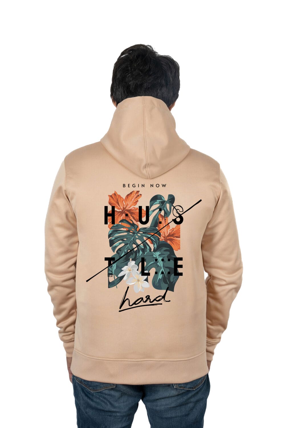 HUSTLE hard Printed Hoodie - Image 4