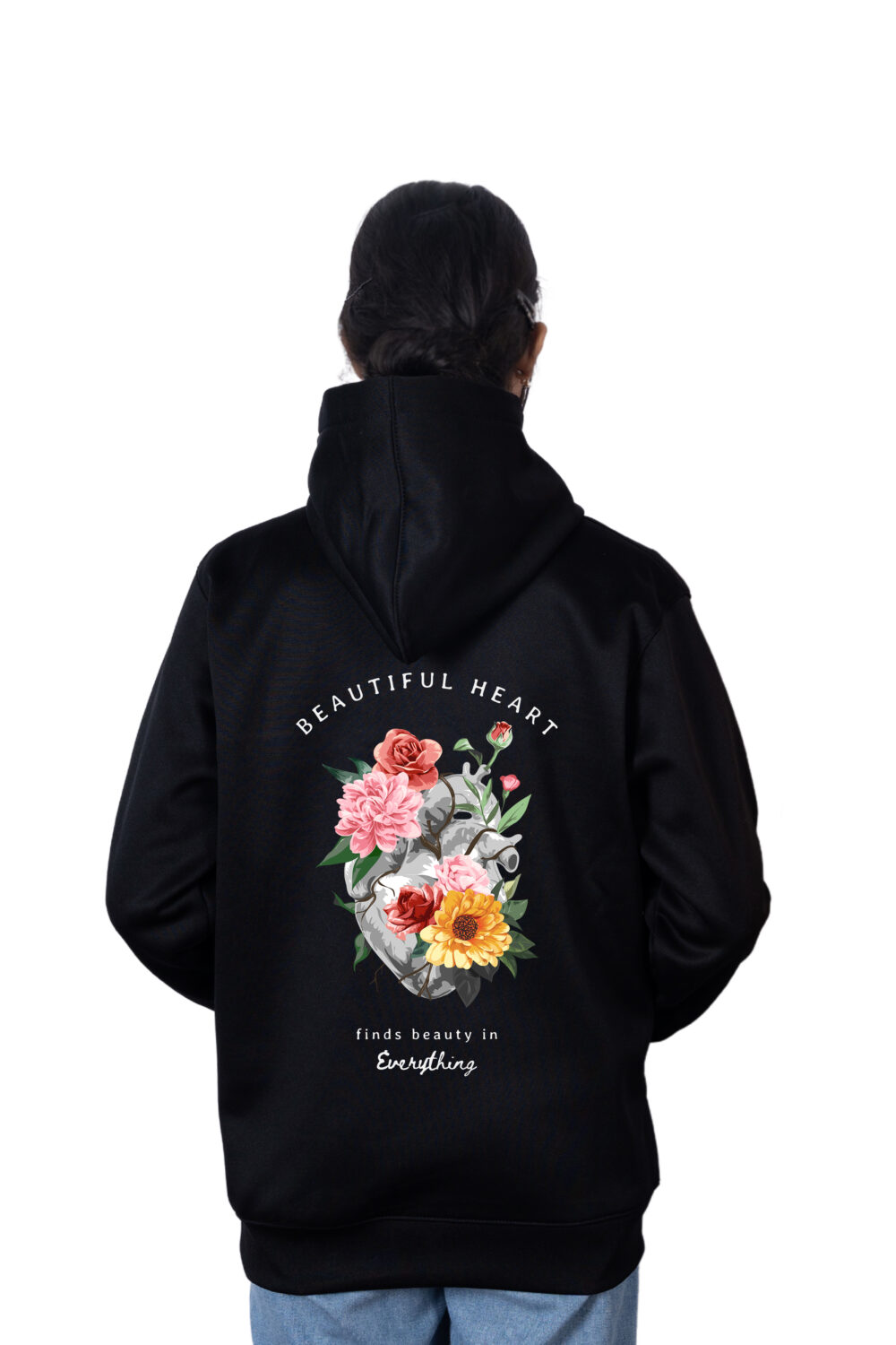Beautiful Heart Printed Hoodie - Image 4