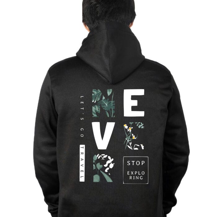 NEVER Stop Exploring Printed Hoodie