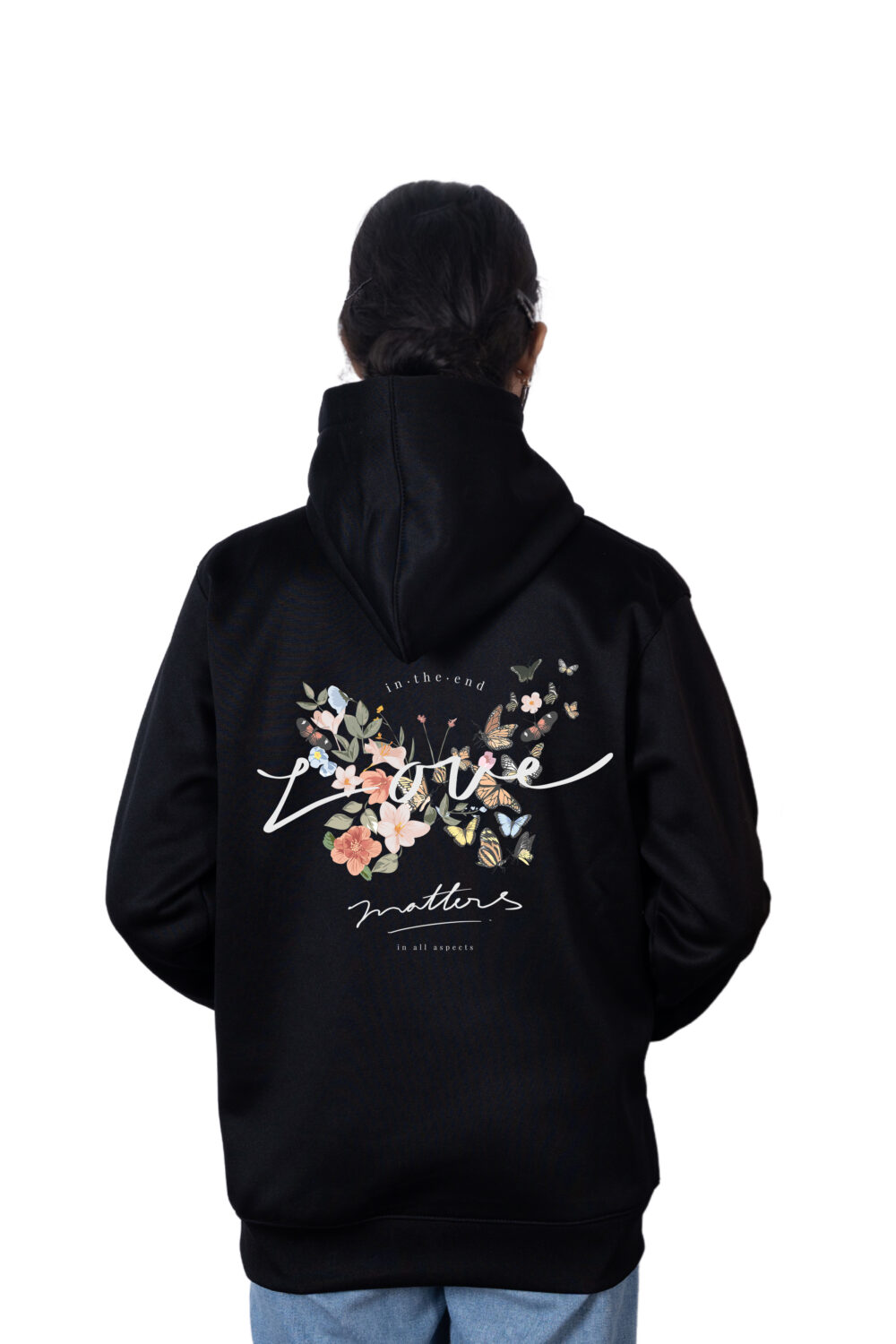 Butterfly- Love Matters Printed Hoodie - Image 2