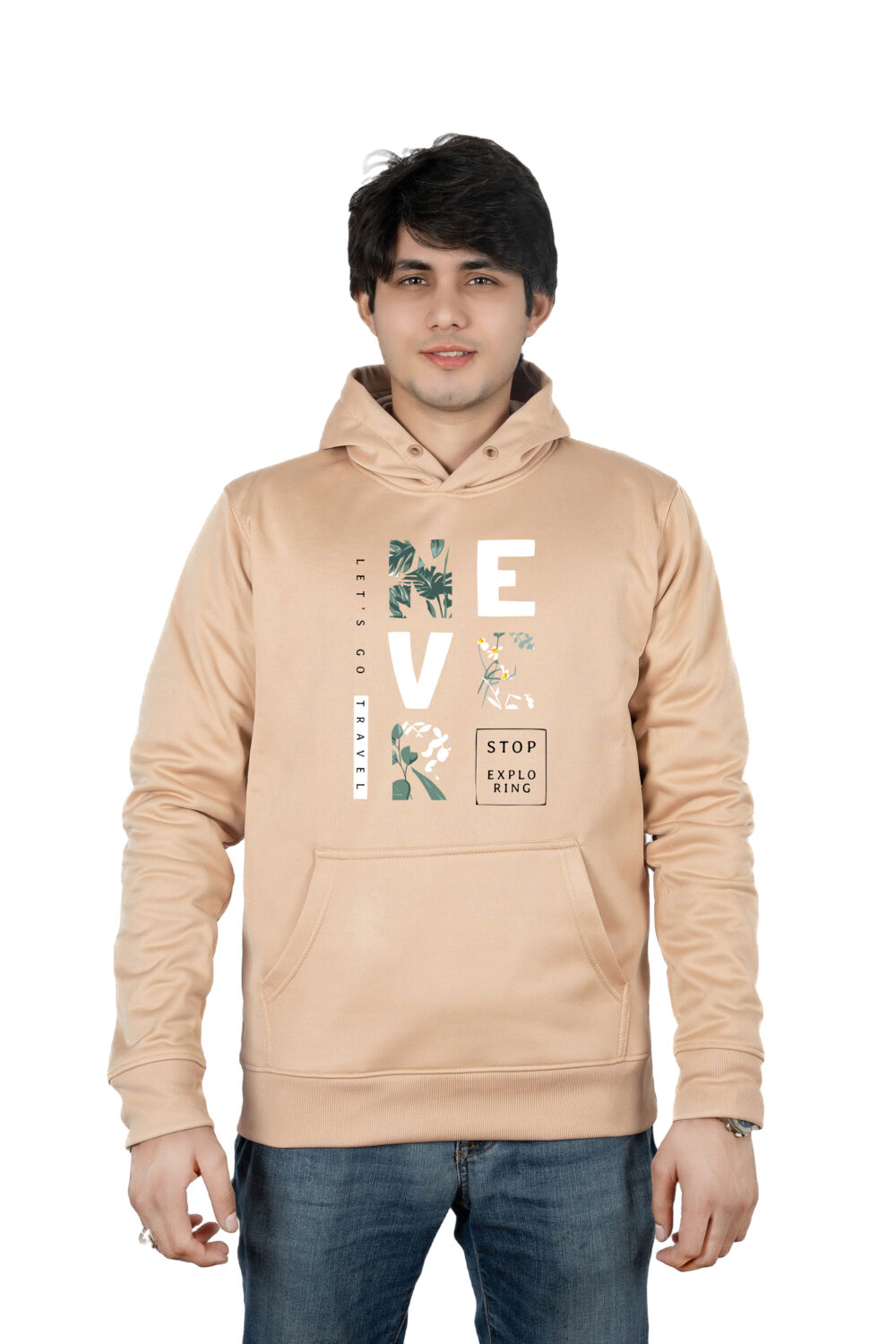 NEVER Stop Exploring Printed Hoodie - Image 3