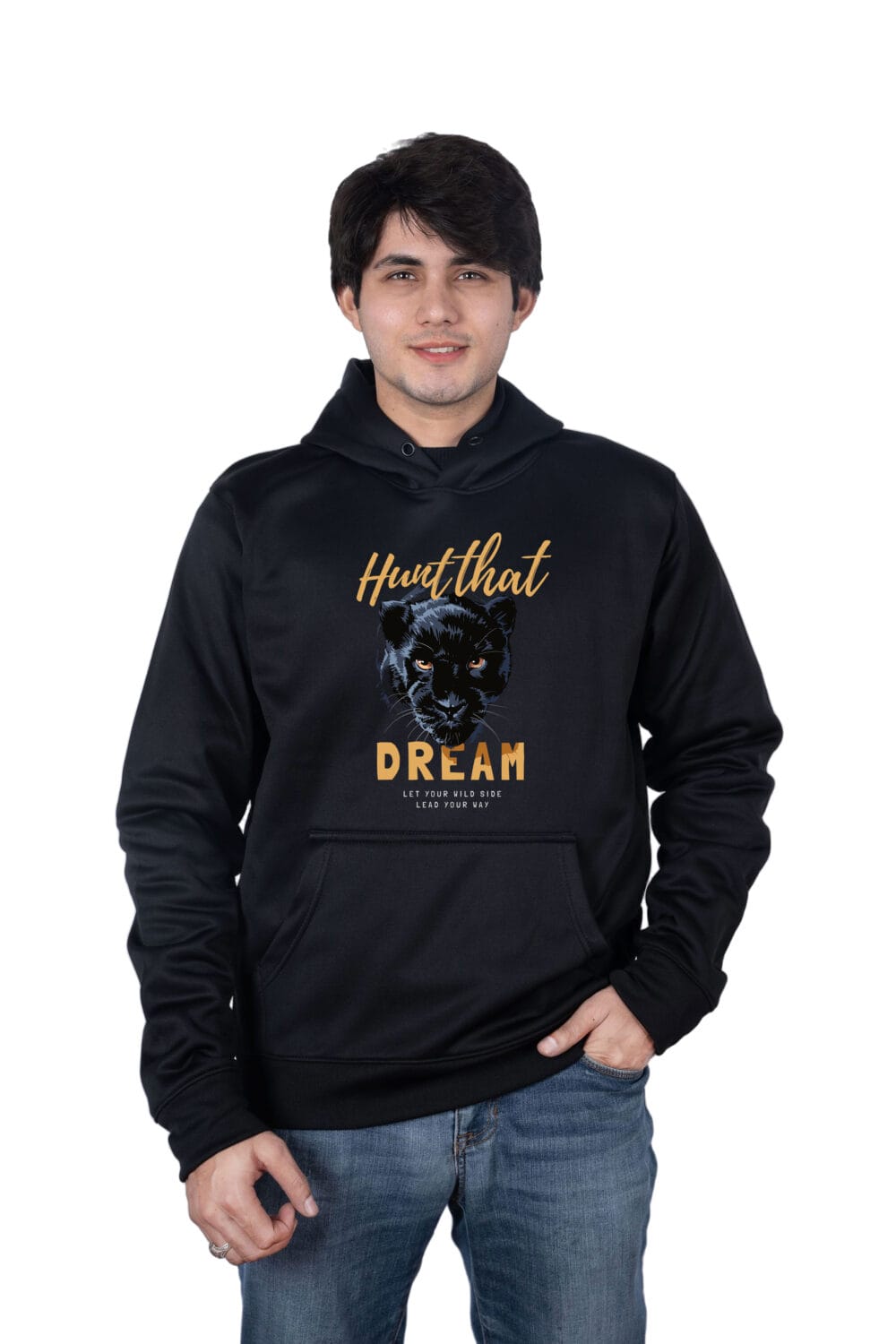 Black Panther - Hunt that Dream Printed Hoodie - Image 2