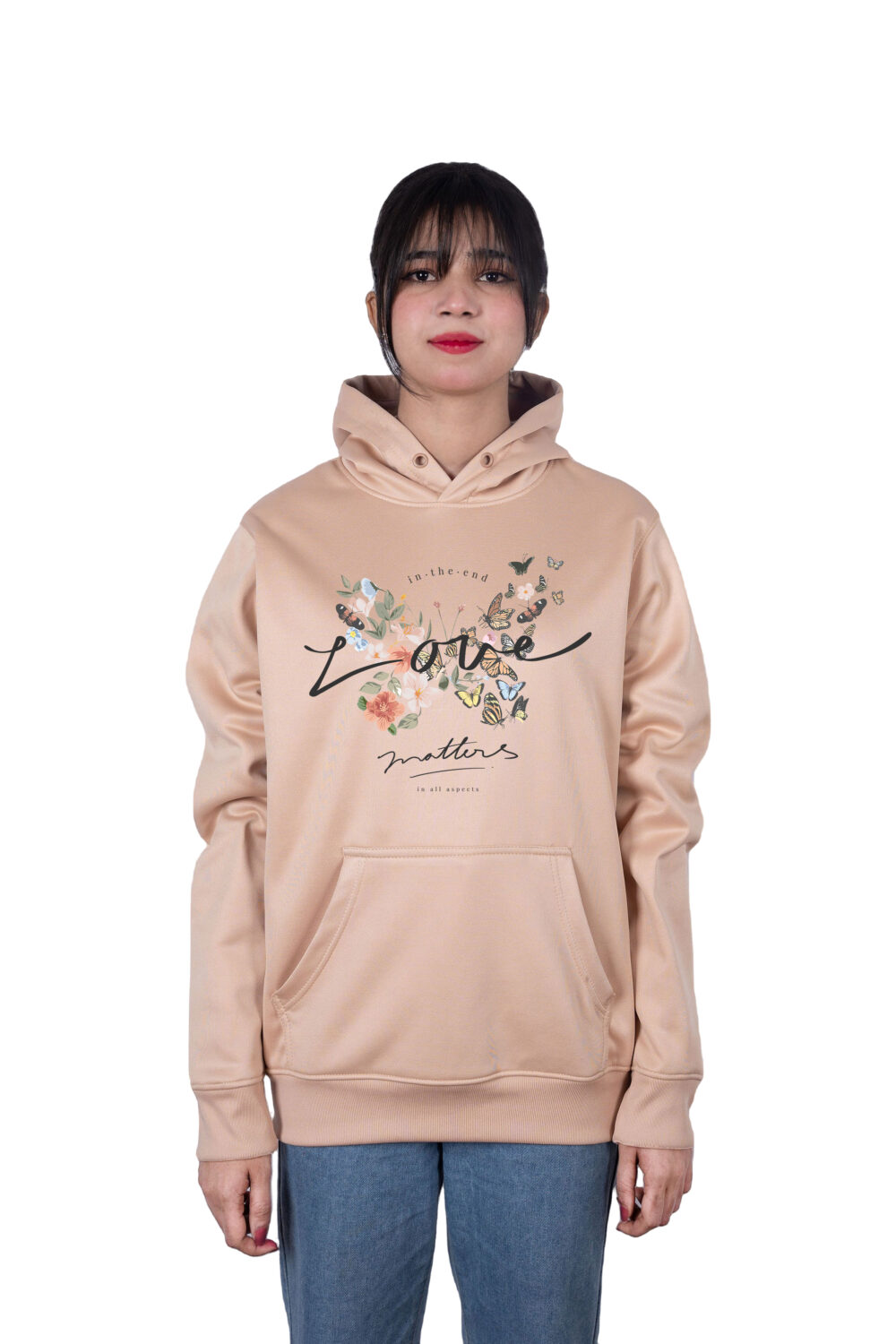 Butterfly- Love Matters Printed Hoodie - Image 3